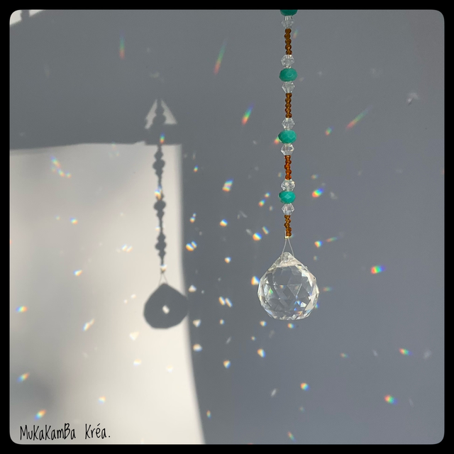 Attrape-soleil fleur en bois