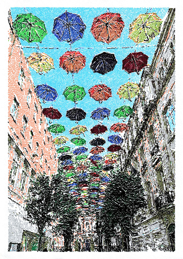 Church Alley, Liverpool - Original Pen Plot