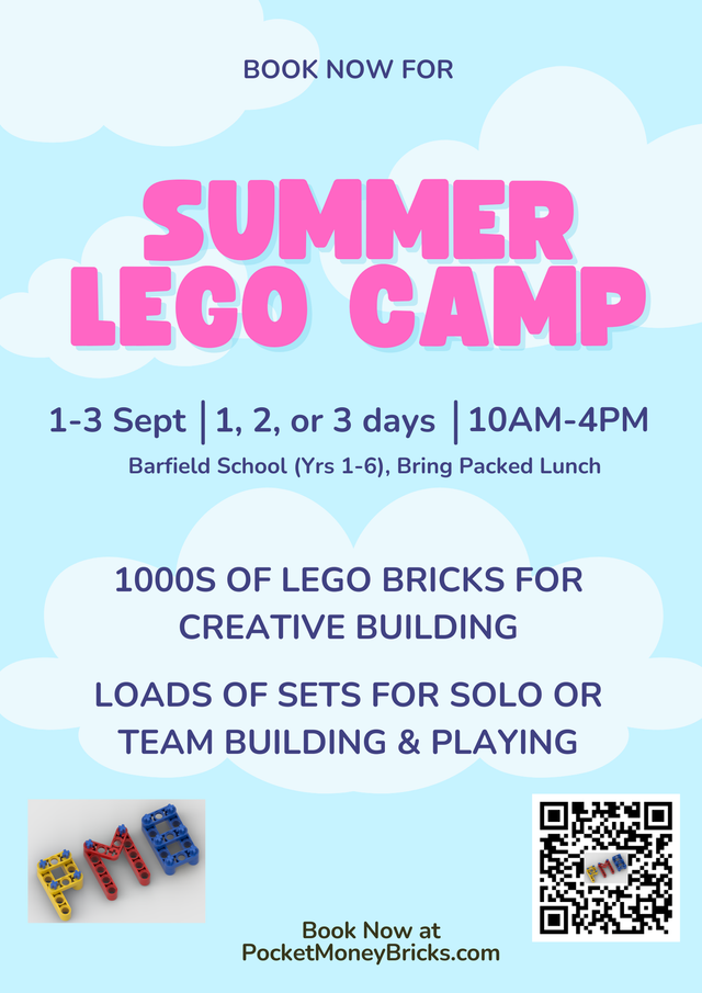Barfield Lego Summer Camp 1-3 September
