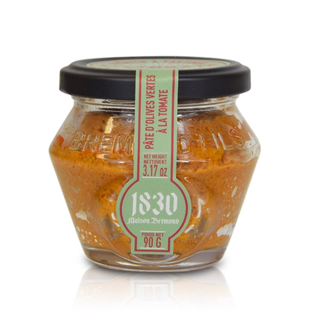 Pâte d’olives vertes à la tomate