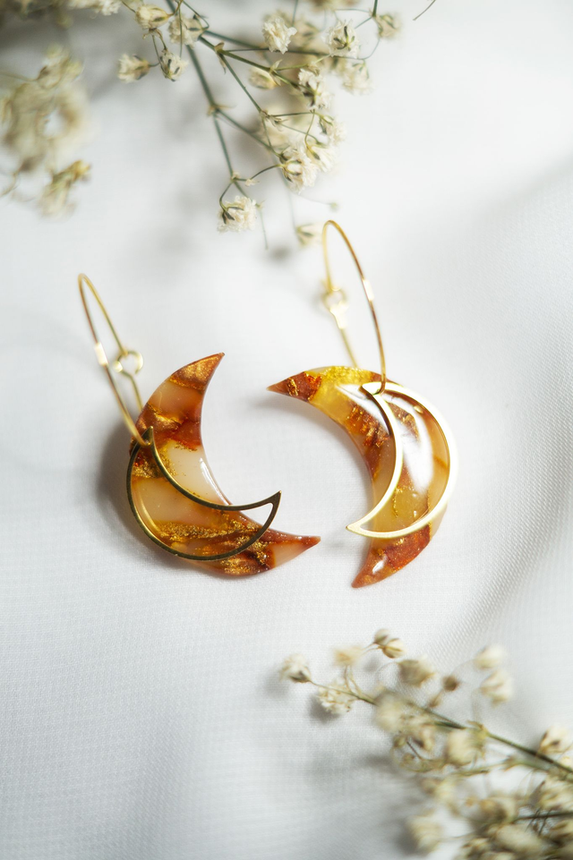 Coloris butternut - Boucles Demi-Lune