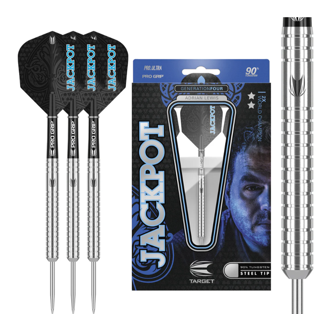 Adrian Lewis G4 90% Tungsten Steel Tip Darts by Target 24g