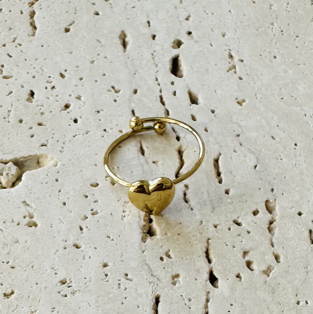Ring hart goud 