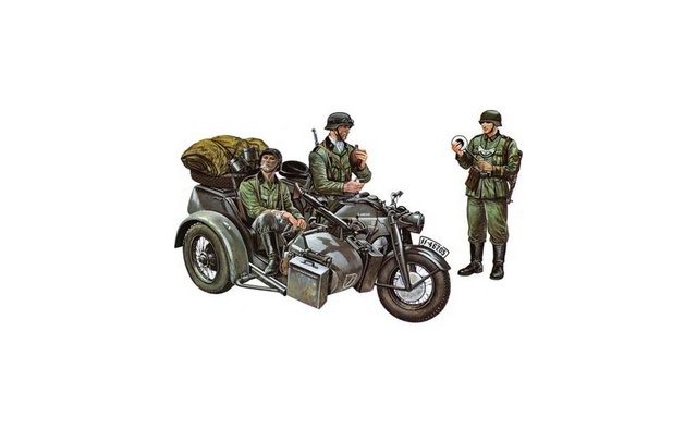 Zündapp KS750 et Sidecar Italeri 317 1/35