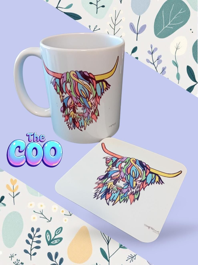The Coo Mug and Coaster Set