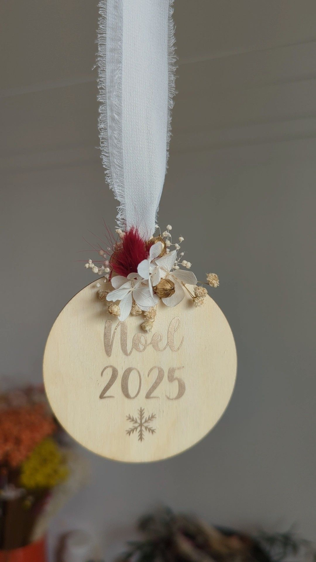 Boule de Noël (Bois) - Rêve étoilé