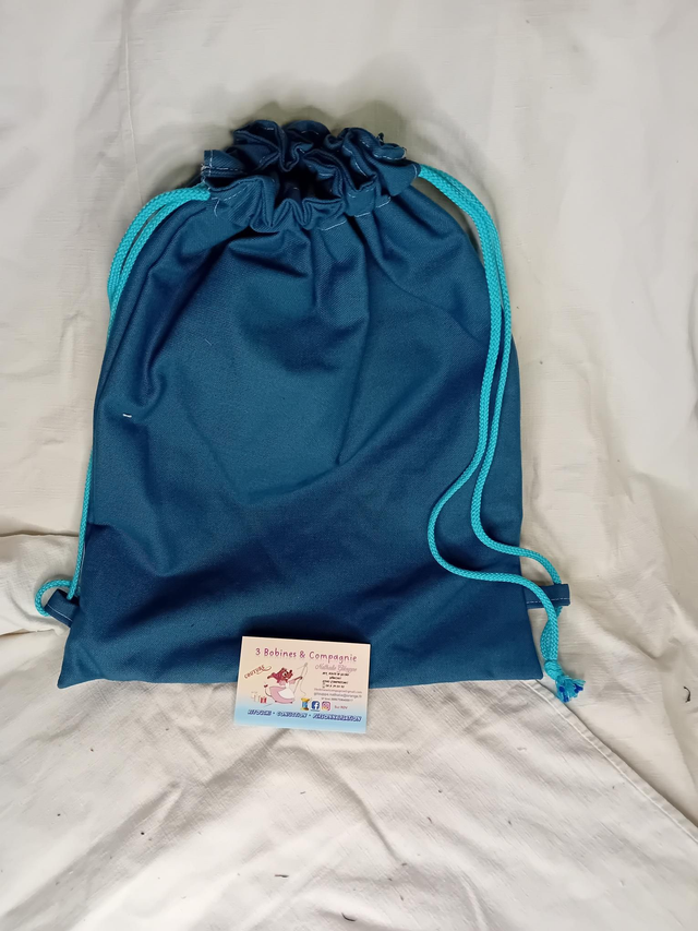 Sac à dos bleu foncé personnalisable 