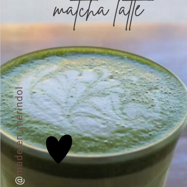 Matcha latte glacé
