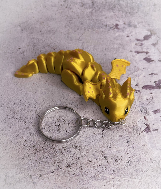 Klíčenka Dráček zlatý