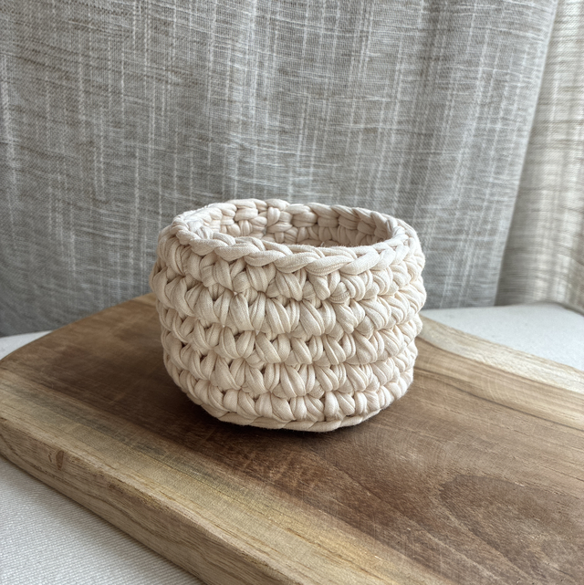 Panière moyenne rosée 