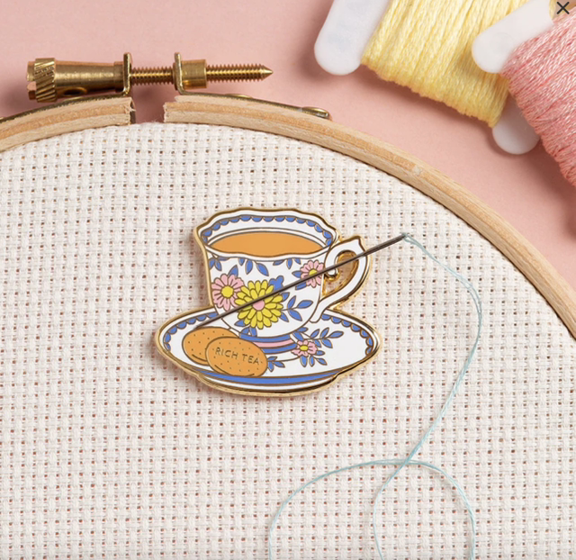 Teacup Needleminder by Caterpillar Cross Stitch