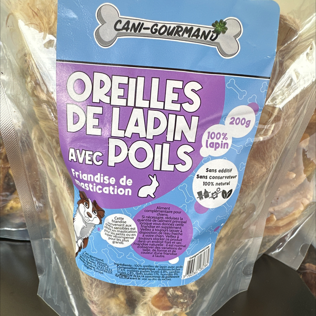 Oreille de Lapin AVEC poils