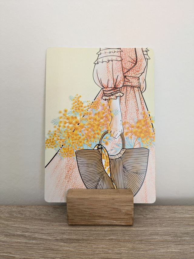 Carte Panier Mimosas