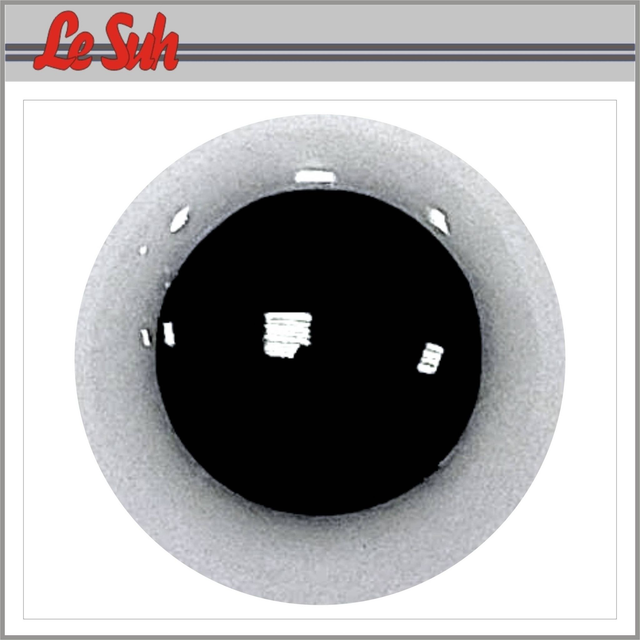 Veiligheidsogen zwart/wit  8 mm