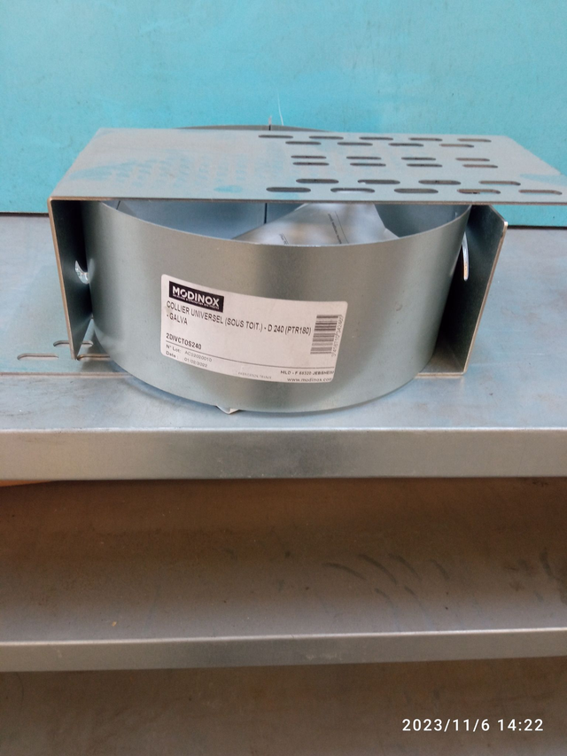 PTR30 - collier sous toiture D180240 - 2DIVCTOS240 