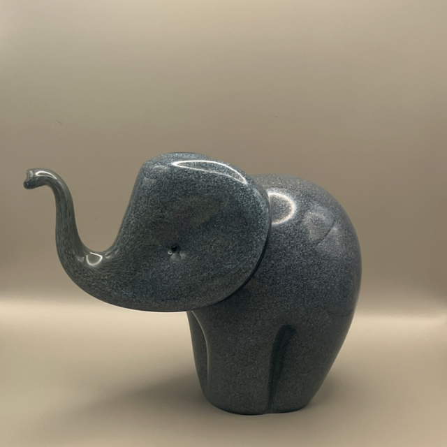 Vintage Langham Glass Jumbo Elephant — Signed by Paul Miller
