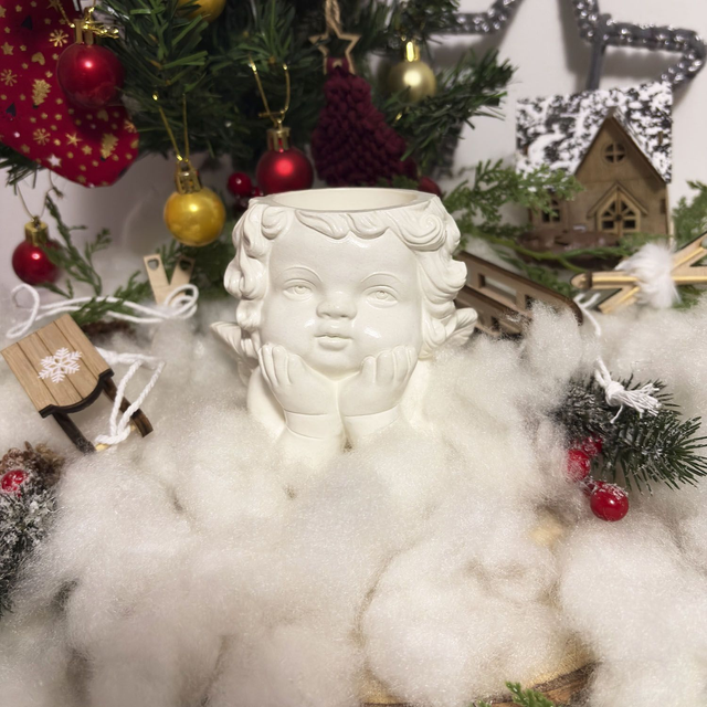 Portavelas Artesanal "Querubín"