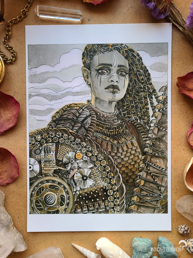 Shield Maiden - carte A5