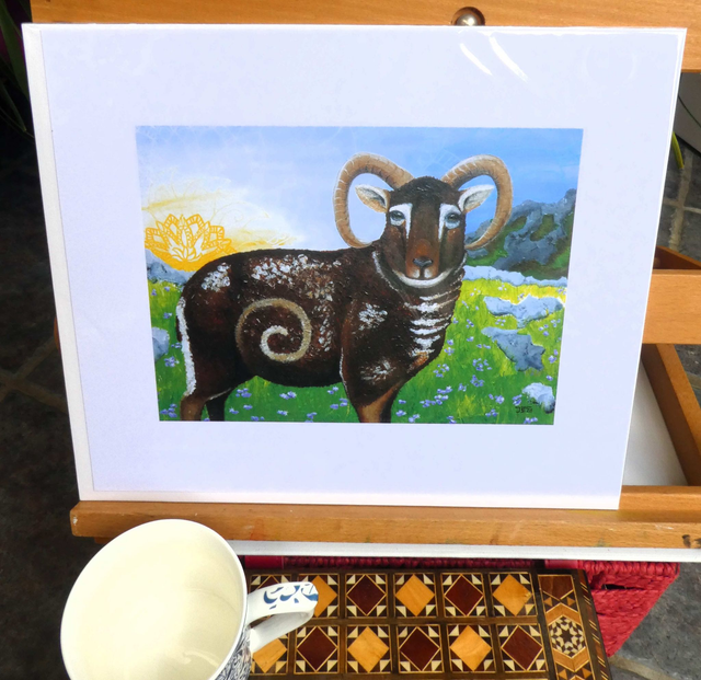 Open Edition Fine Art Print, from my "Compassionate World" collection, "Frolic and Forage"