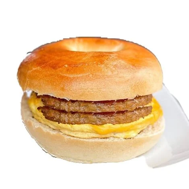 Double Sausage Breakfast Bagel