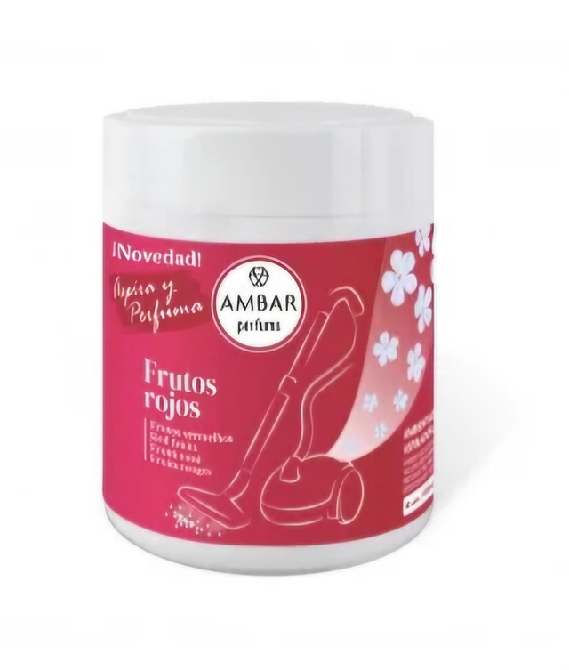 GRANULÉS PARFUMÉS AMBAR POUR ASPIRATEUR FRUITS ROUGES 400ML