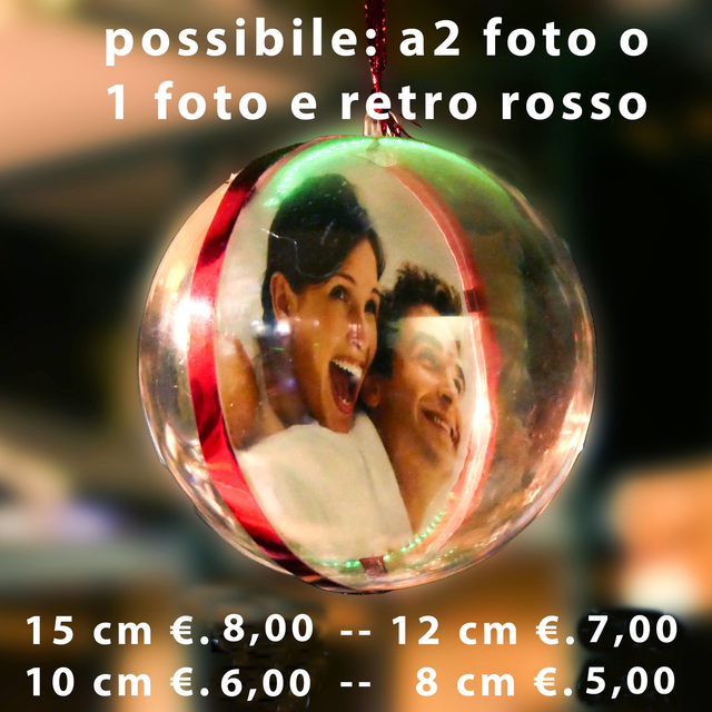 PALLA DI NATALE VARI DIAMETRI