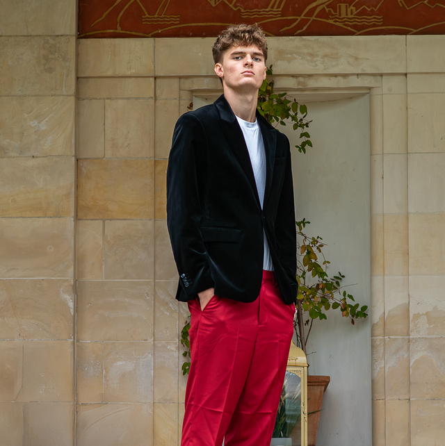 Veste en velours lisse noir 