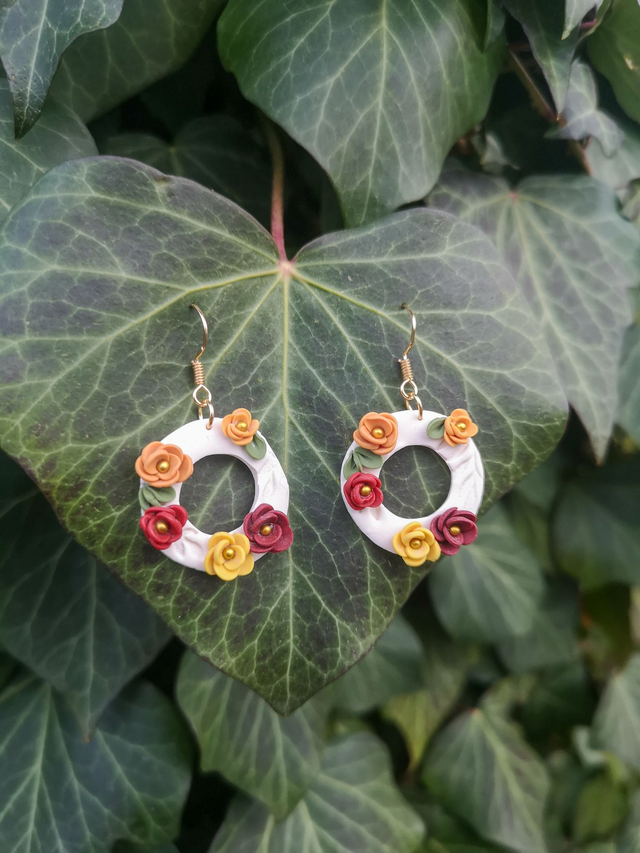 Collection Fleurs automnales - Boucles d&#039;oreilles Daria