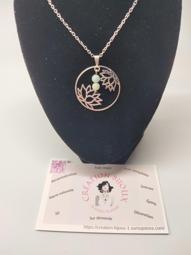 Collier en amazonite 