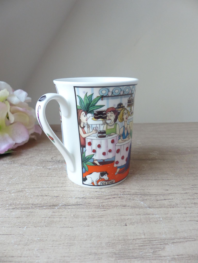Mug La Vie à Londres Windsor Porcelaine de Chine, Tasse Anglaise Coutumes et Mode de Londres Vintage