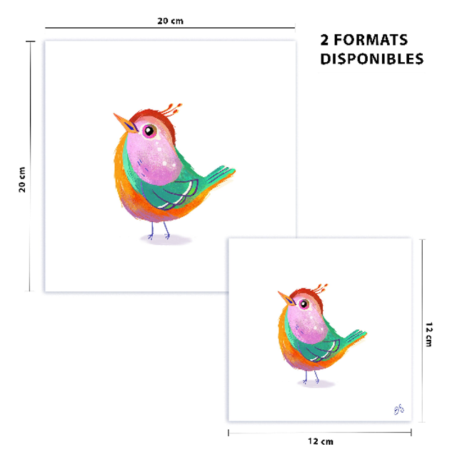 Print Oiseau Poulette