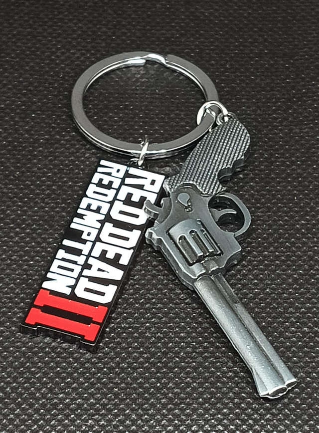 Metal Red Dead Redemption 2 Keyring.