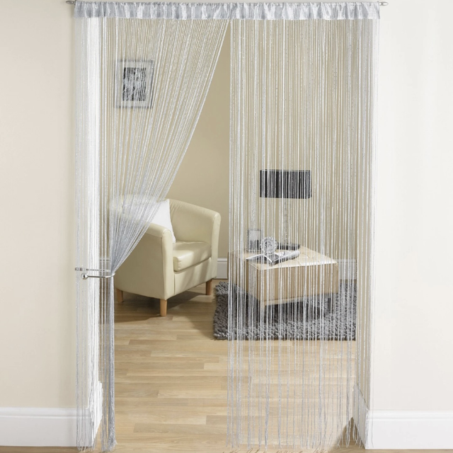 Glam Grey String Curtain (Single)