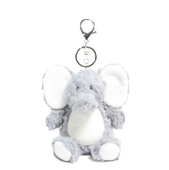 Personalised Keychain/Bag Tag - Plush Elephant