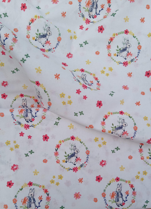 Stof: Peter Rabbit Quilt  110cm breed