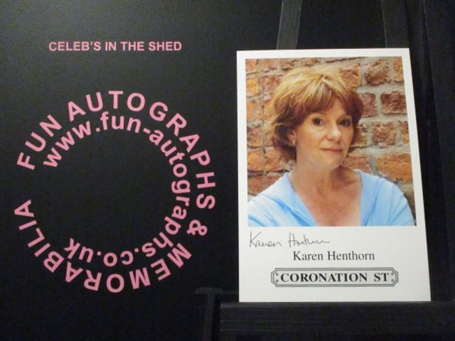 Karen Henthorn (Teresa Bryant) Original Coronation Street Pre-Print Cast Card
