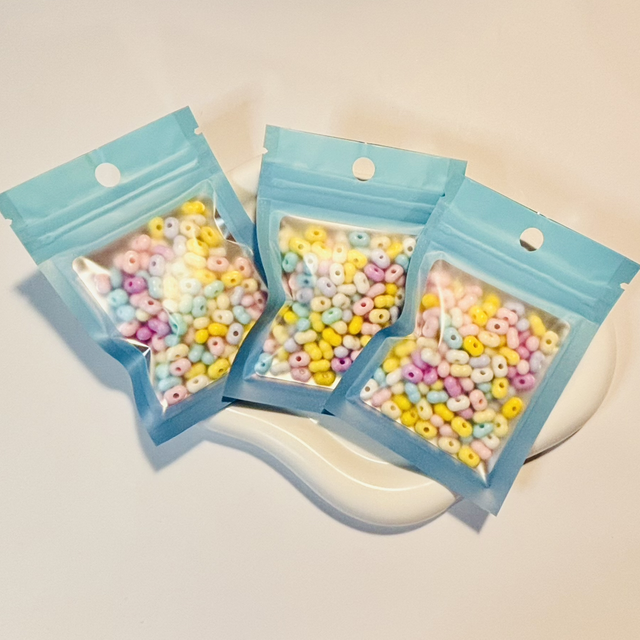 Bag of pastel seed beads