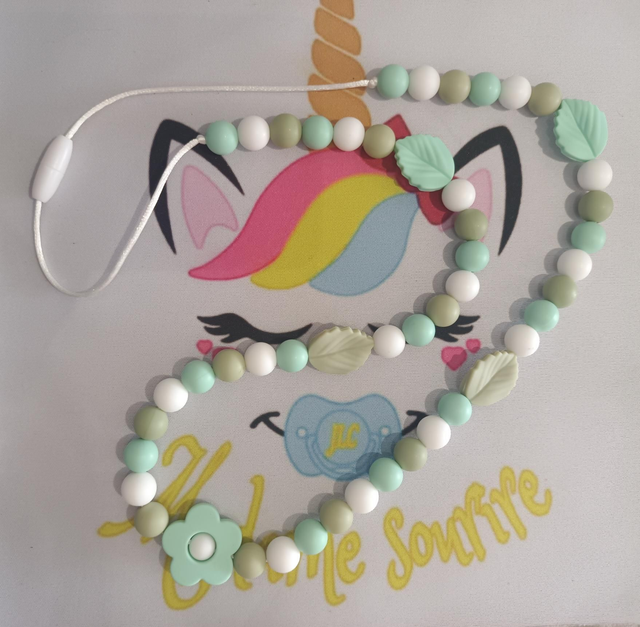 Grand collier allaitement/portage Fleur