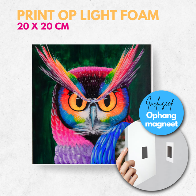 Uil | Light foam met magneet