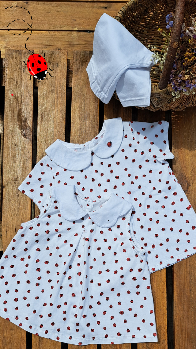 Ensemble Coccinelle avec manches