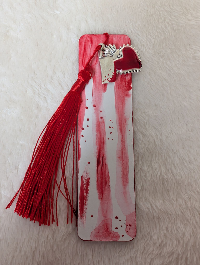Blood Spatter Bookmark - Design 5