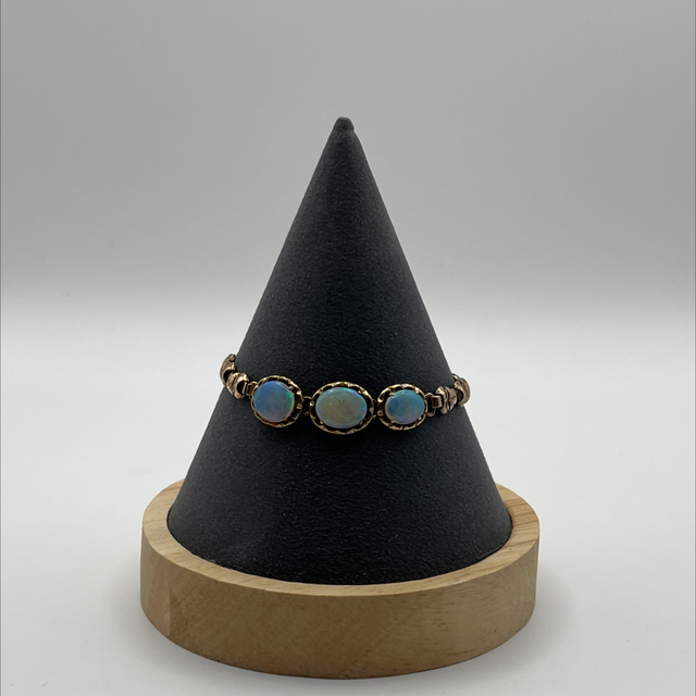 Antique 14ct Gold Bracelet with Opals in Original Box