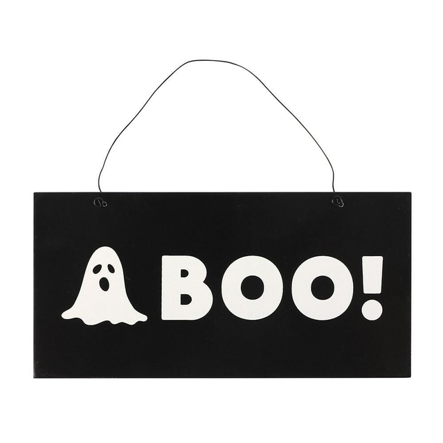 Boo! Wooden sign