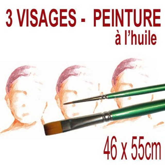 3 visages - 46x55cm - 650€