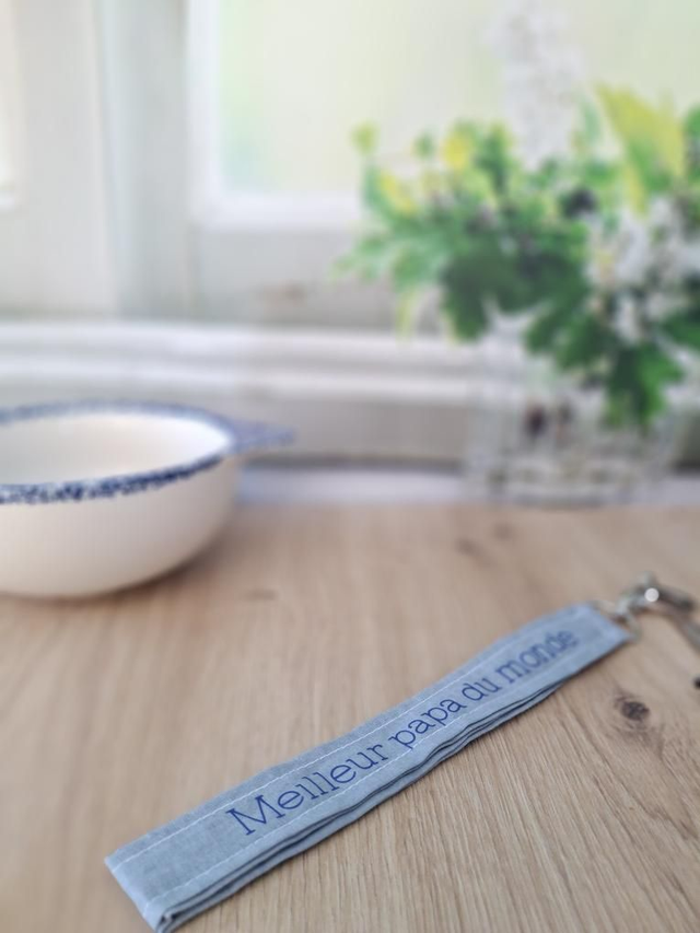 Porte-clés - Meilleur papa du monde, gris