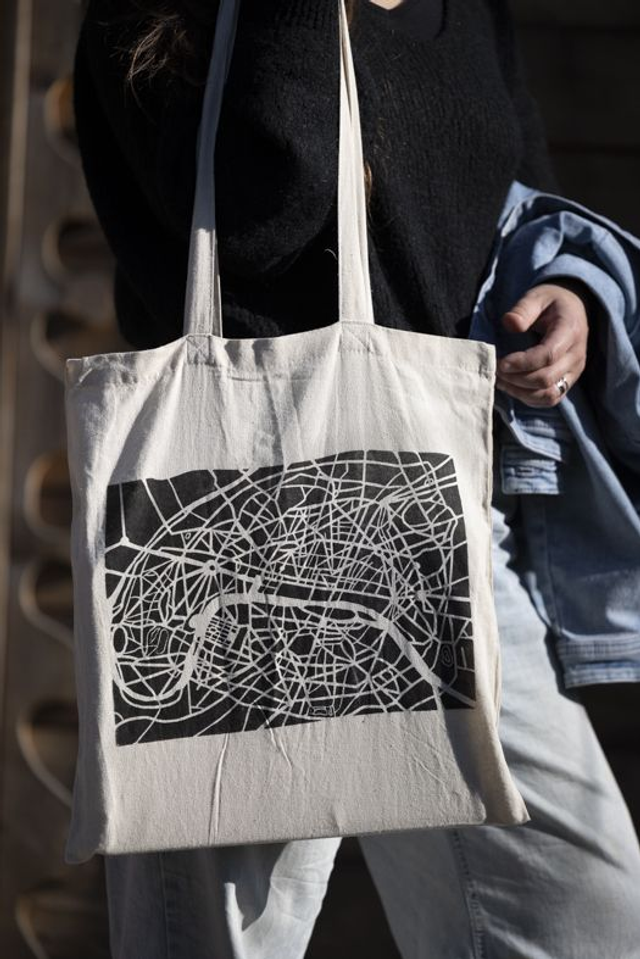 Tote bag cartographique – Plan de Paris