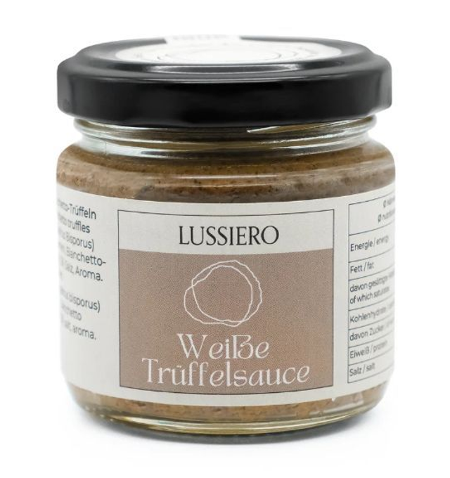 Weisse Bianchetto Trüffel Sauce Salsa mit echtem Bianchetto Trüffel und Tuber Borchii