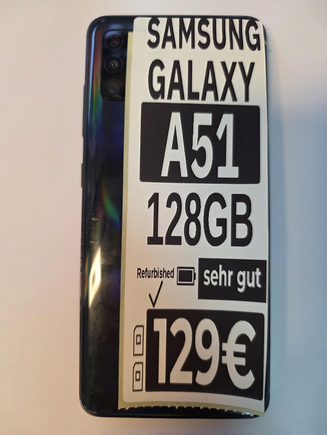 📱 Samsung Galaxy – A51 – 128GB – Schwarz