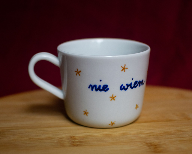 Kubek "nie wiem"