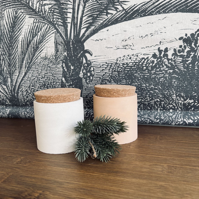 Bougie Parfumée Rechargeable - Orange Cannelle 245g - Pot terracotta